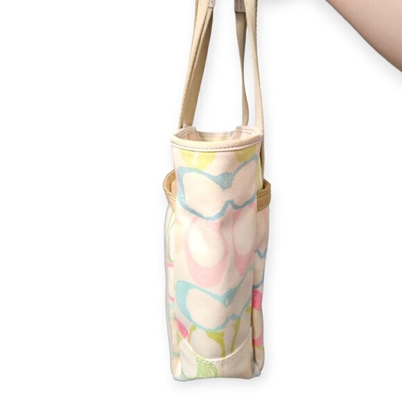 Coach Pastel Hampton Signature Scribble Shoulder Bag (Style No. 247) - Picture 4 of 14